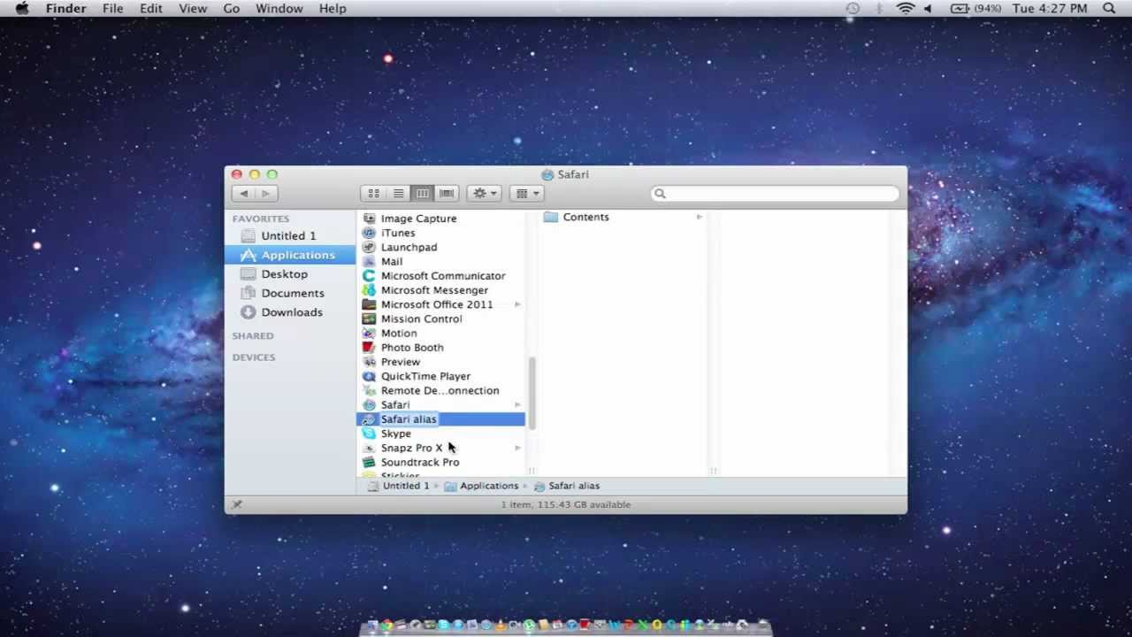 make a shortcut on mac for youtube